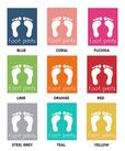 foot prints, bare feet