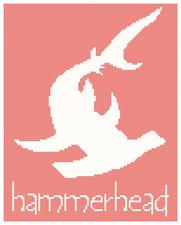 hammerhead shark cross stitch pattern, sea life