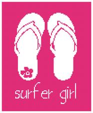 sandals cross stitch pattern