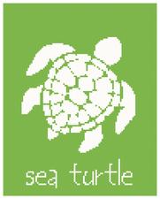 sea turtle cross stitch pattern