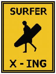 surfer x-ing, surf