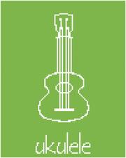 ukulele cross stitch pattern