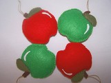 Red and Green Apple Ornaments