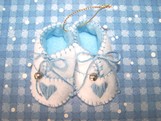 Blue Baby Shoes Ornament