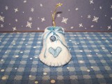 Blue baby Shoe Ornament