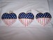 Patriotic Hearts Ornaments