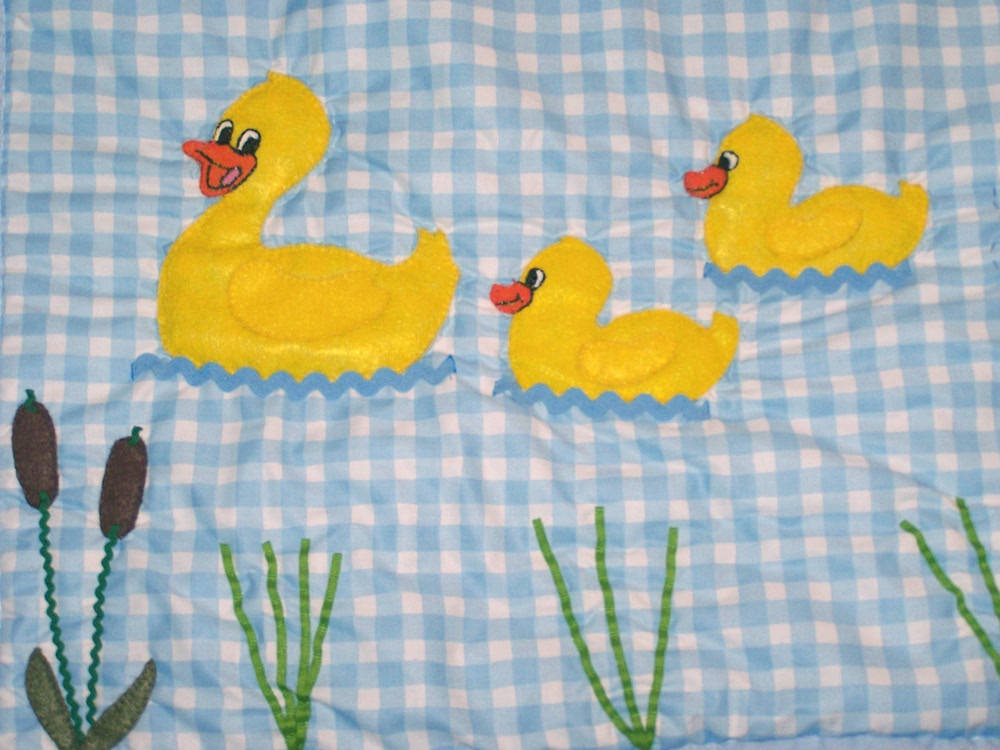 ducks baby blanket